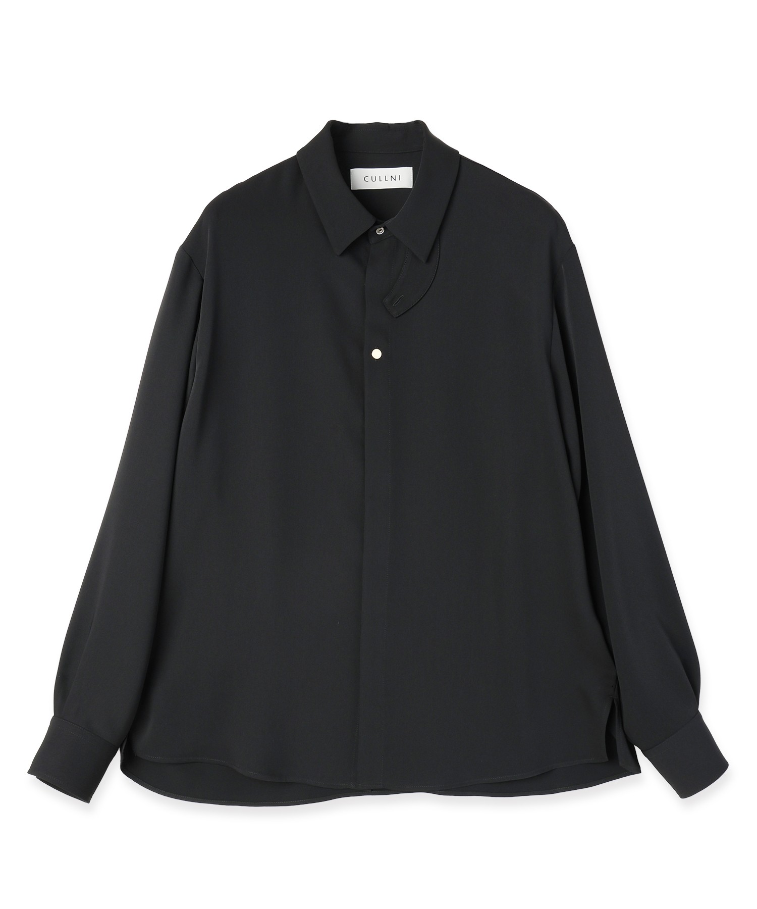 Double Cloth Chin Tab Long Sleeve Shirt