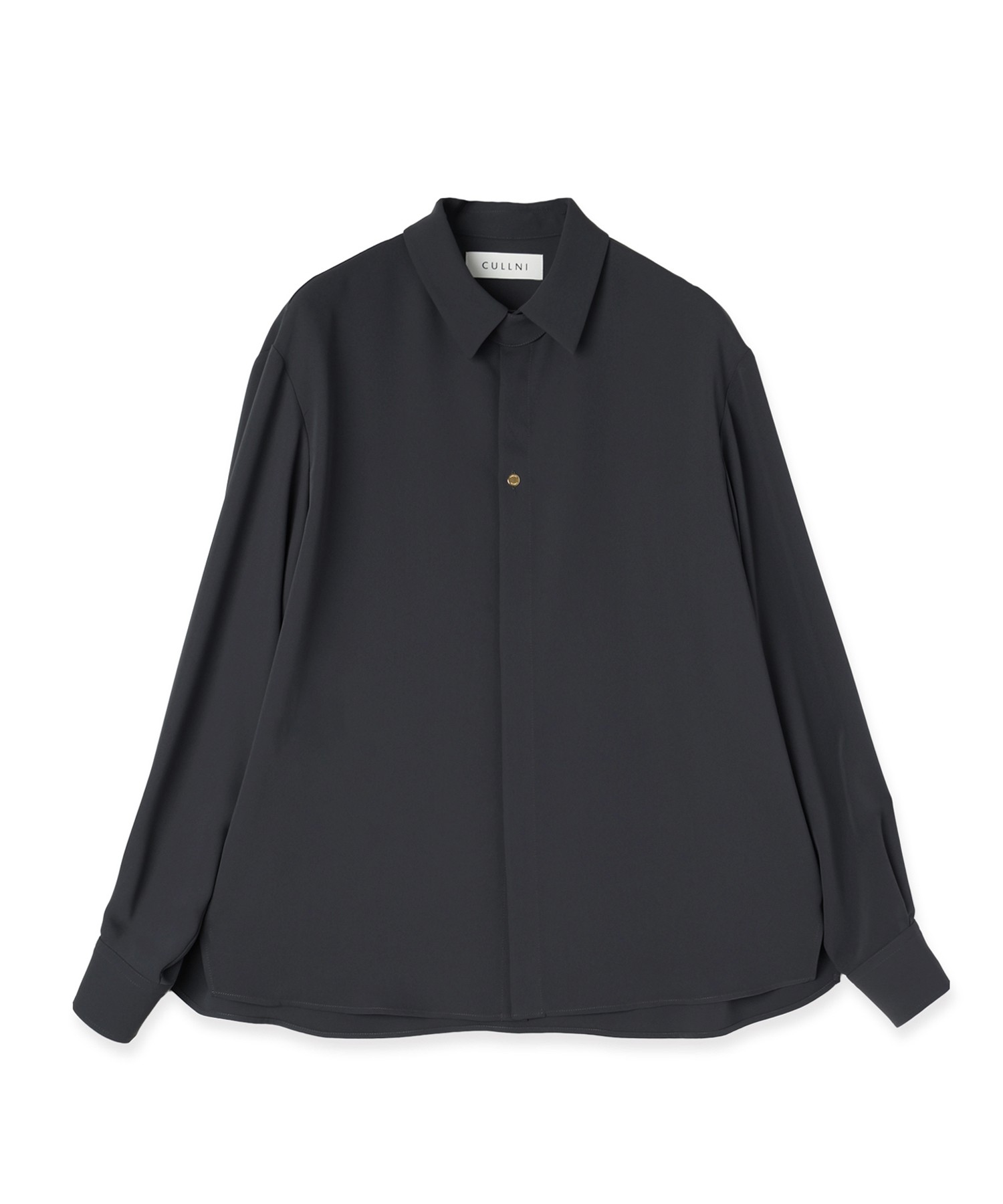 Double Cloth Chin Tab Long Sleeve Shirt