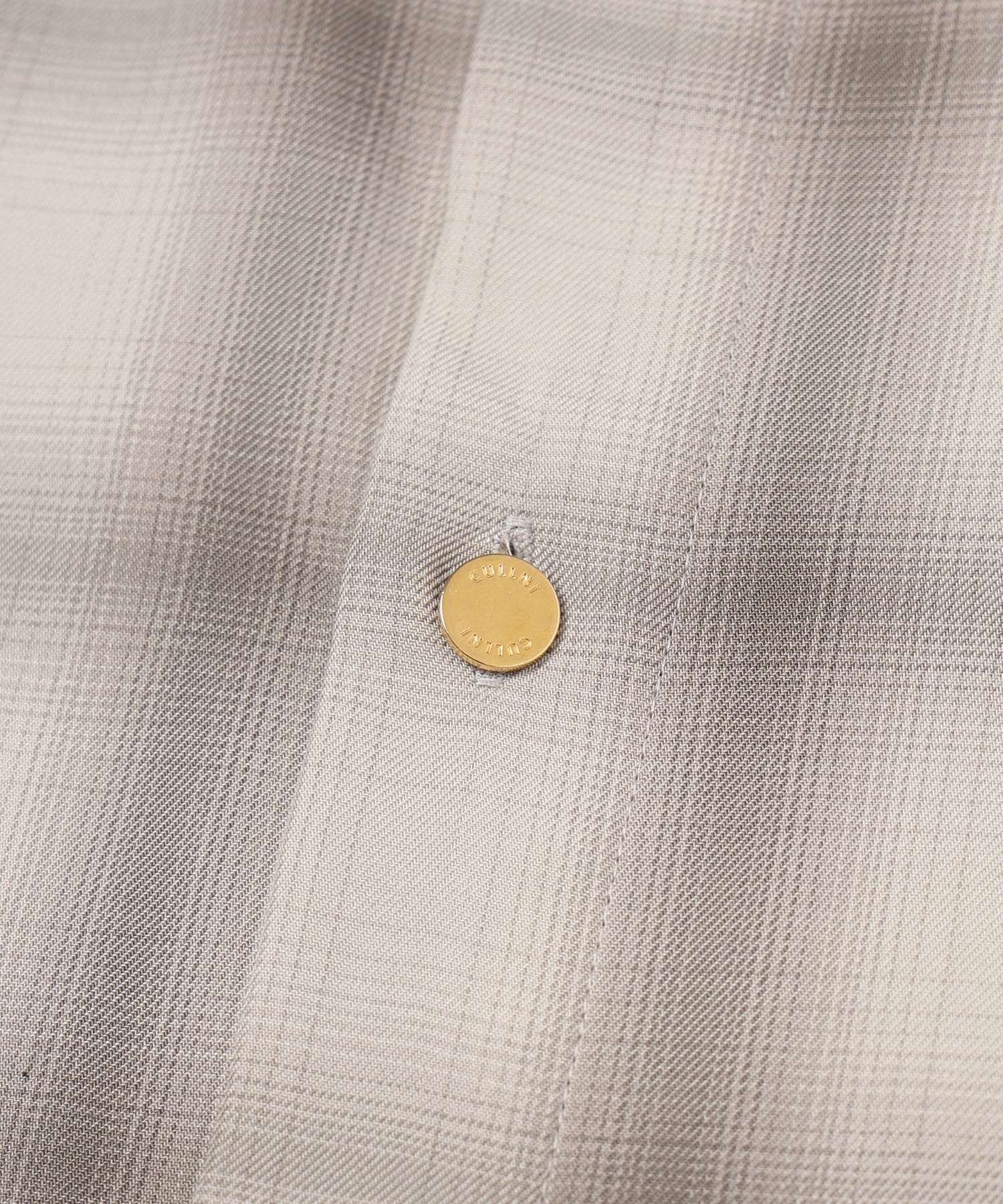 Ombre Check Chin Tab Long Sleeve Shirt