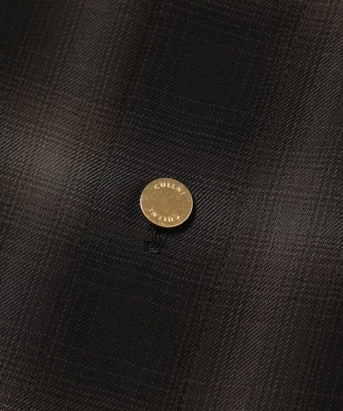 Ombre Check Chin Tab Long Sleeve Shirt