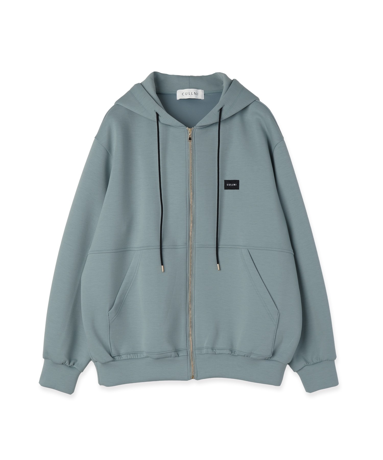CULLNI Embroidery Patch Zip Up Hoodie