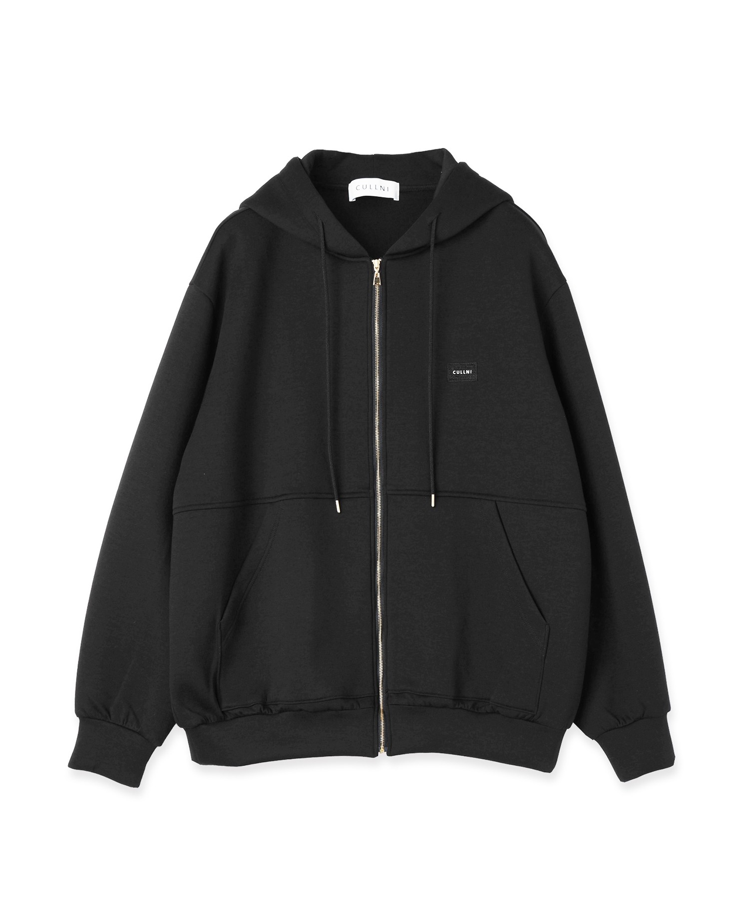 CULLNI Embroidery Patch Zip Up Hoodie