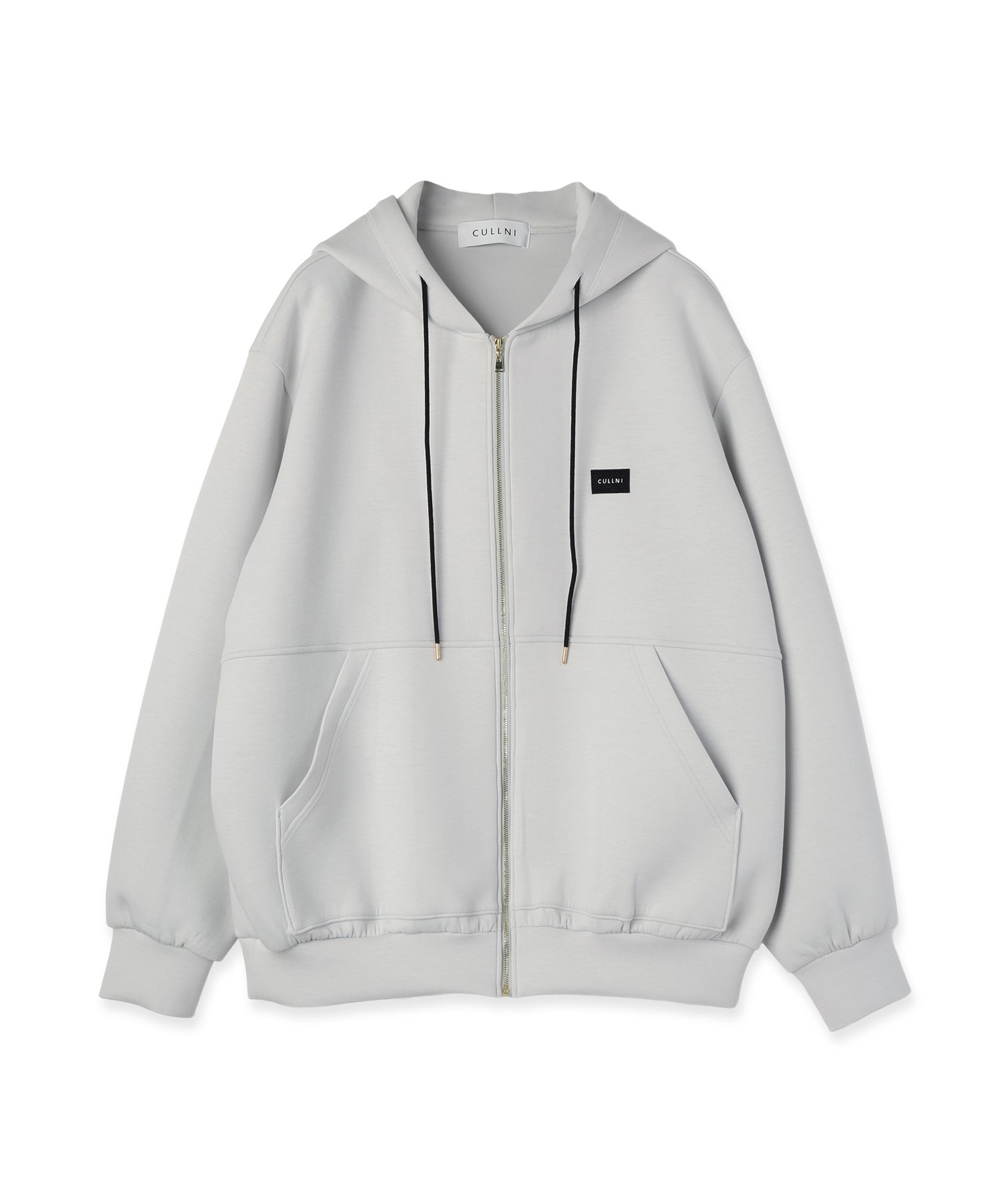 CULLNI Embroidery Patch Zip Up Hoodie