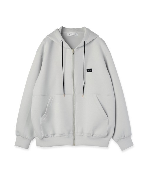 CULLNI Embroidery Patch Zip Up Hoodie