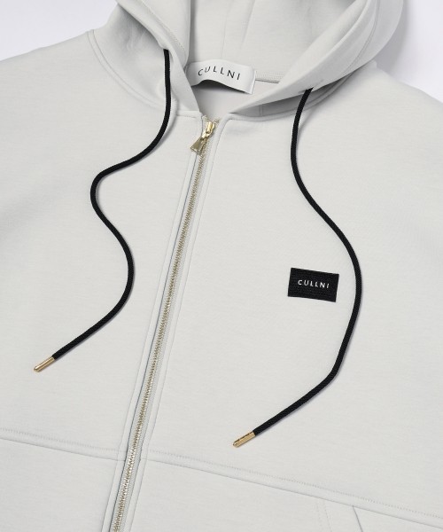 CULLNI Embroidery Patch Zip Up Hoodie