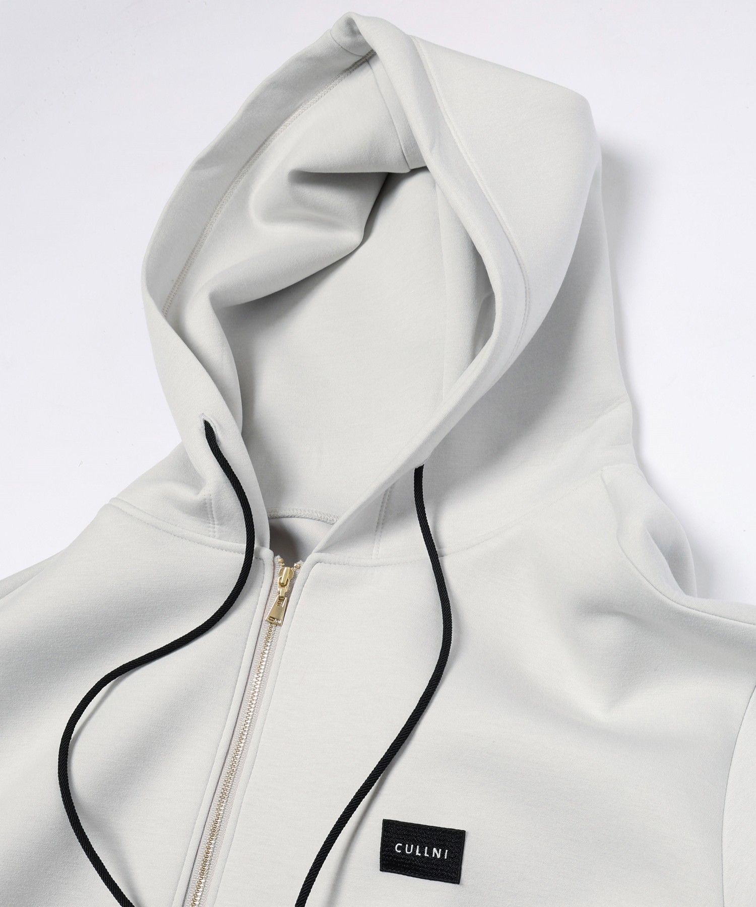 CULLNI Embroidery Patch Zip Up Hoodie