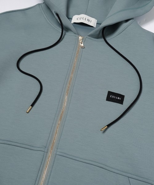 CULLNI Embroidery Patch Zip Up Hoodie
