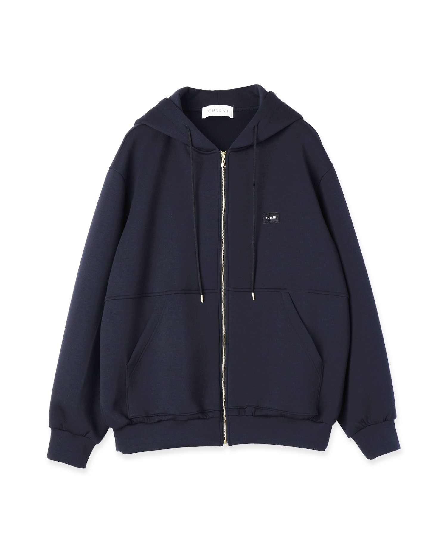 CULLNI Embroidery Patch Zip Up Hoodie