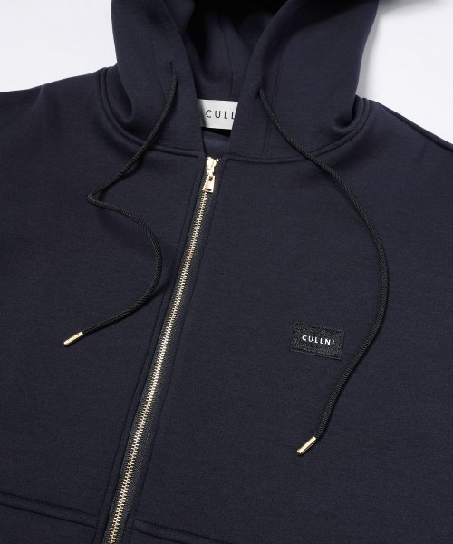 CULLNI Embroidery Patch Zip Up Hoodie