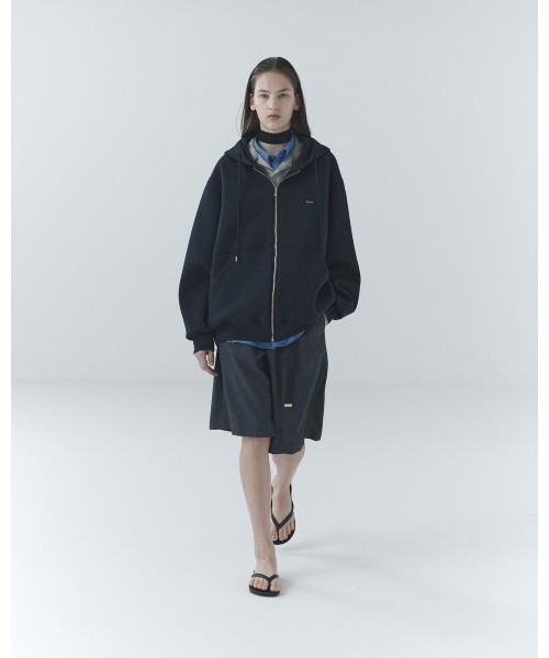 CULLNI Embroidery Patch Zip Up Hoodie