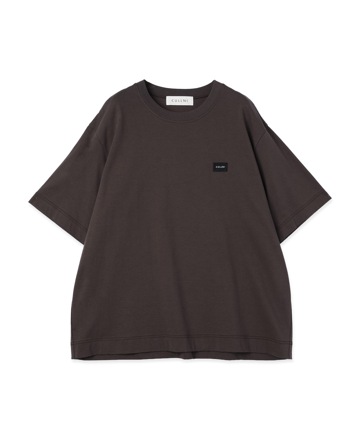 CULLNI Embroidery Patch Short Sleeve Pullover