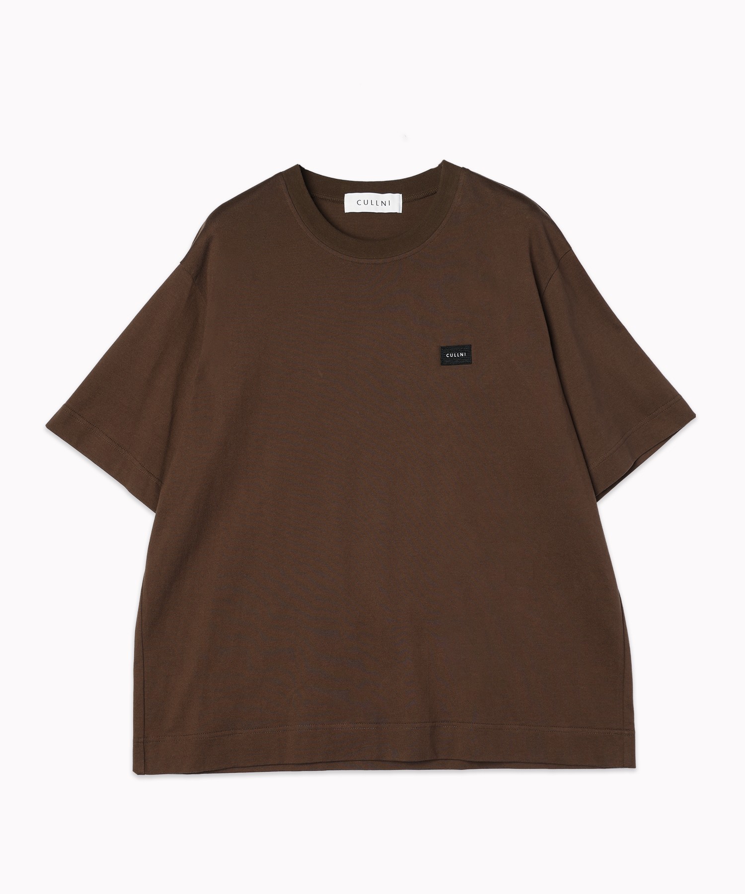 CULLNI Embroidery Patch Short Sleeve Pullover