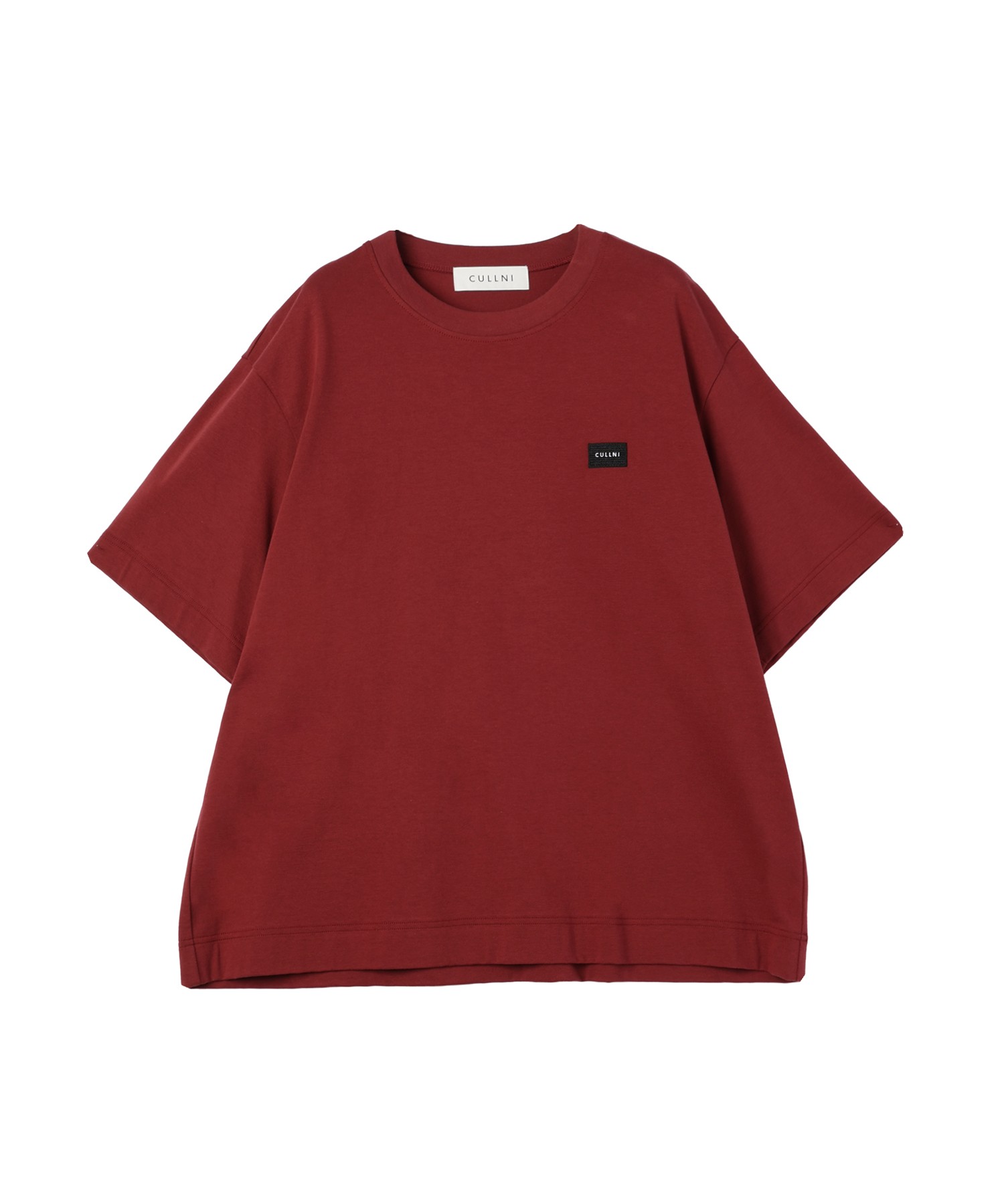 CULLNI Embroidery Patch Short Sleeve Pullover