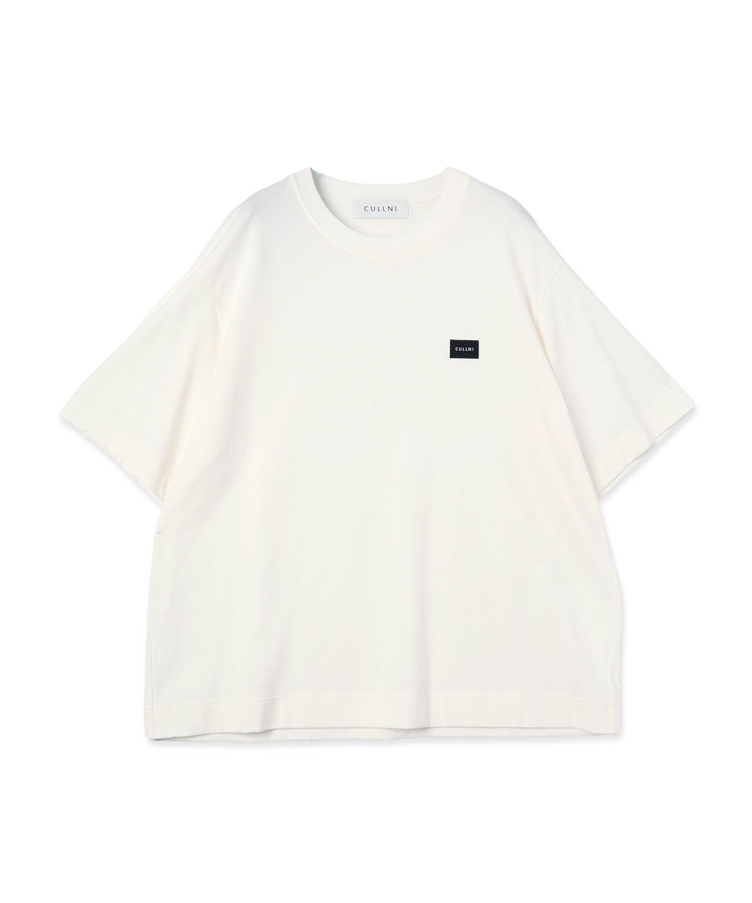 CULLNI Embroidery Patch Short Sleeve Pullover