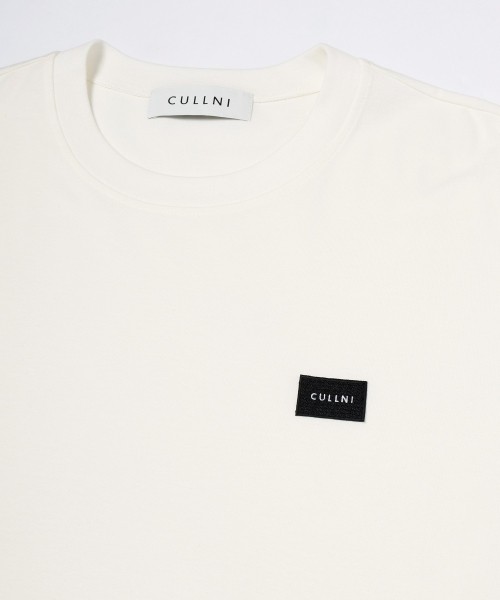 CULLNI Embroidery Patch Short Sleeve Pullover