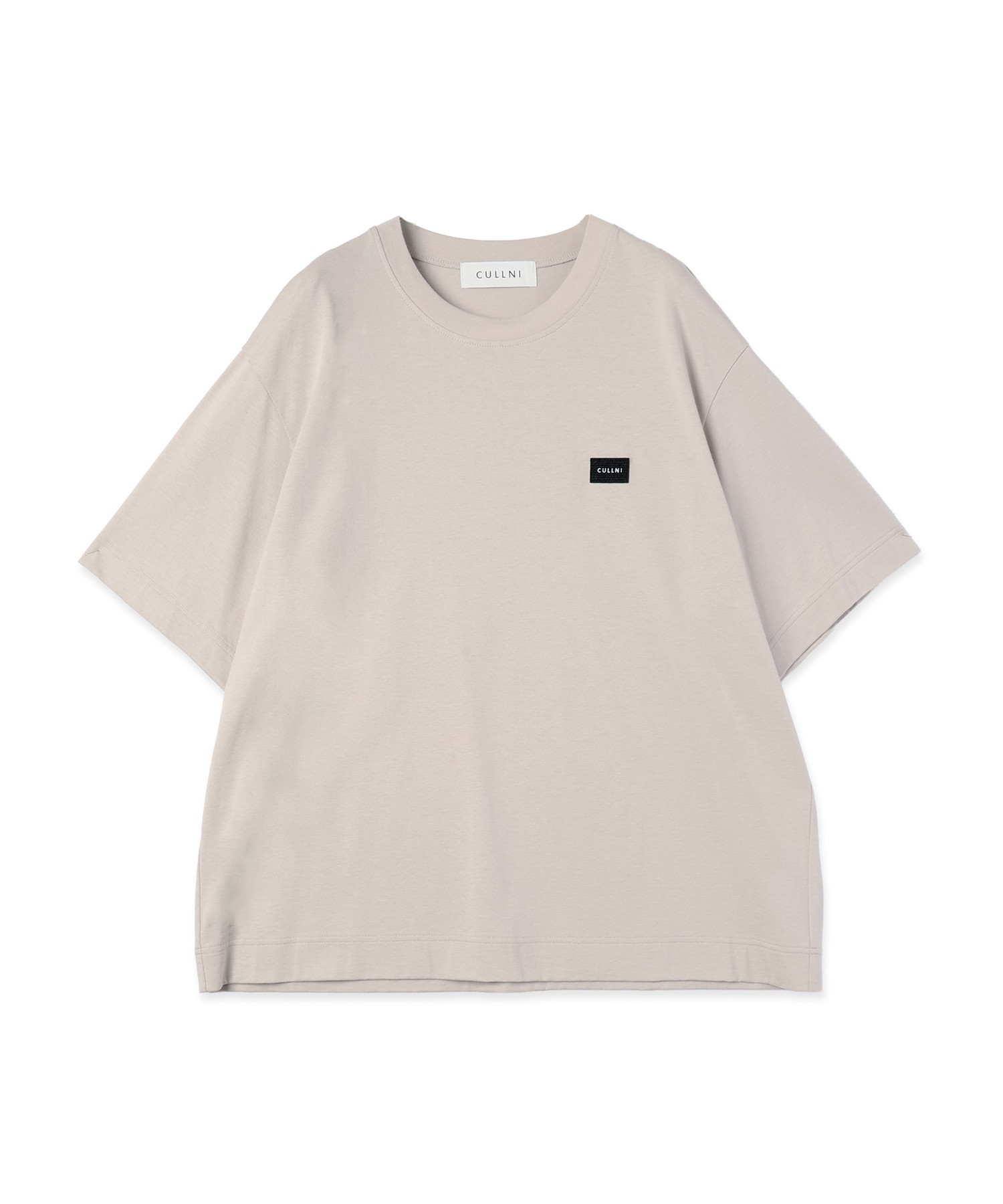 CULLNI Embroidery Patch Short Sleeve Pullover