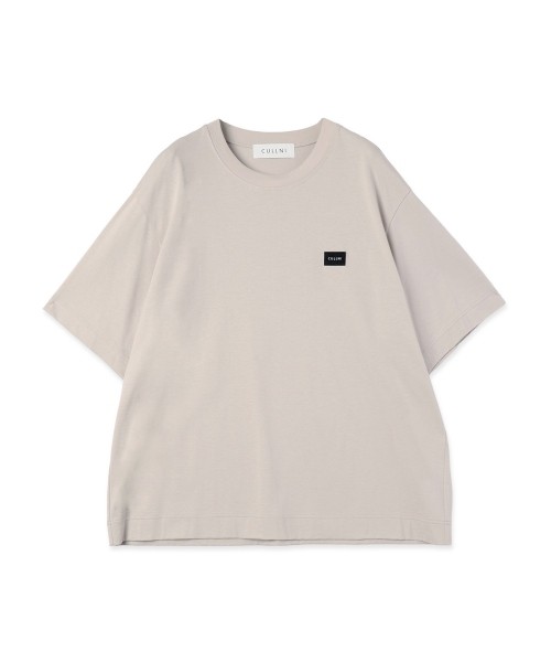 CULLNI Embroidery Patch Short Sleeve Pullover