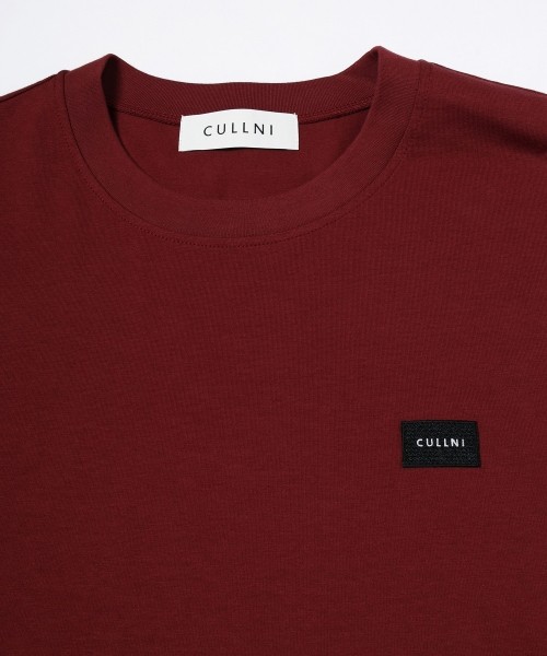 CULLNI Embroidery Patch Short Sleeve Pullover