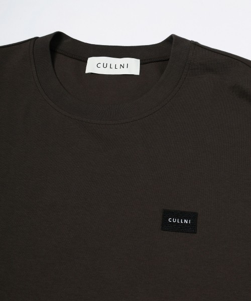 CULLNI Embroidery Patch Short Sleeve Pullover