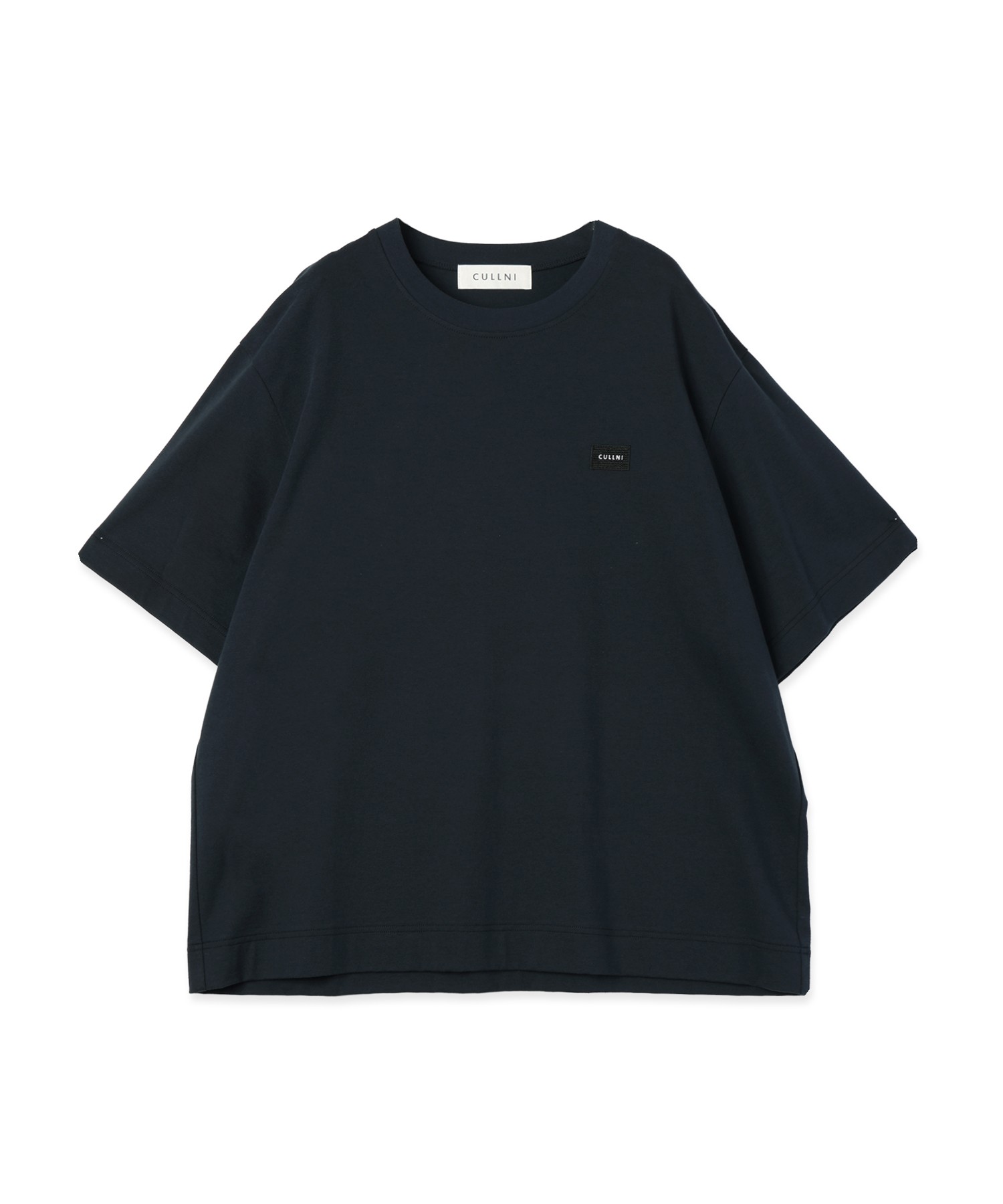 CULLNI Embroidery Patch Short Sleeve Pullover