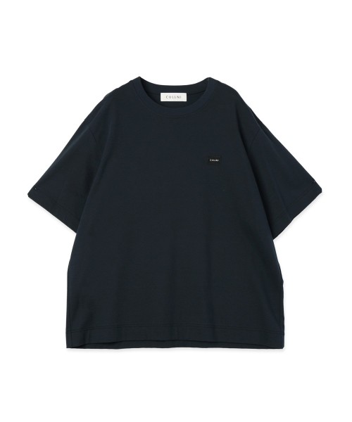CULLNI Embroidery Patch Short Sleeve Pullover