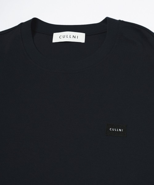 CULLNI Embroidery Patch Short Sleeve Pullover