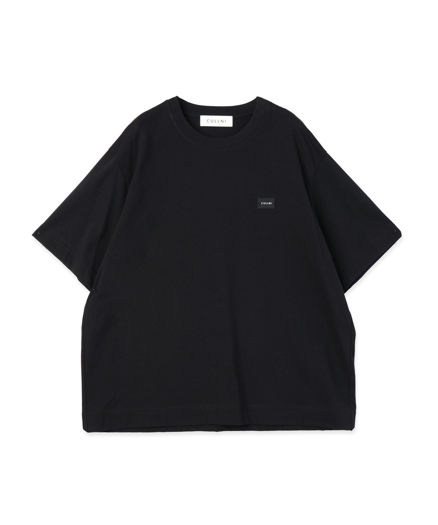 CULLNI Embroidery Patch Short Sleeve Pullover