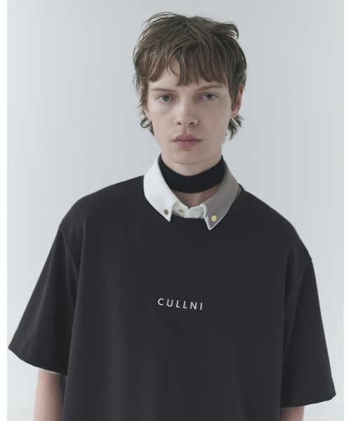 CULLNI Logo Embroidery Short Sleeve Pullover
