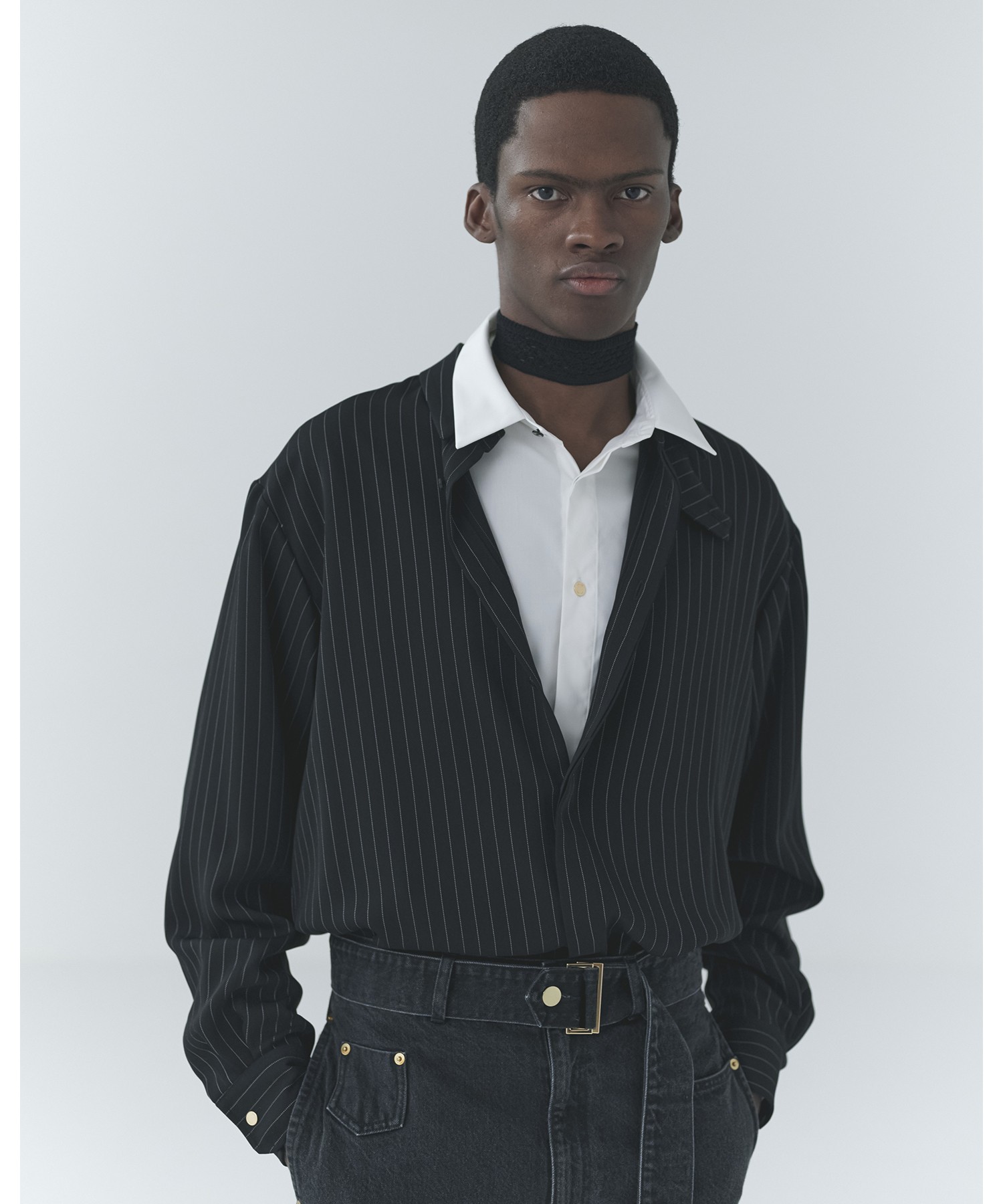 High Count Broadcloth Embroidery Patch Shirt