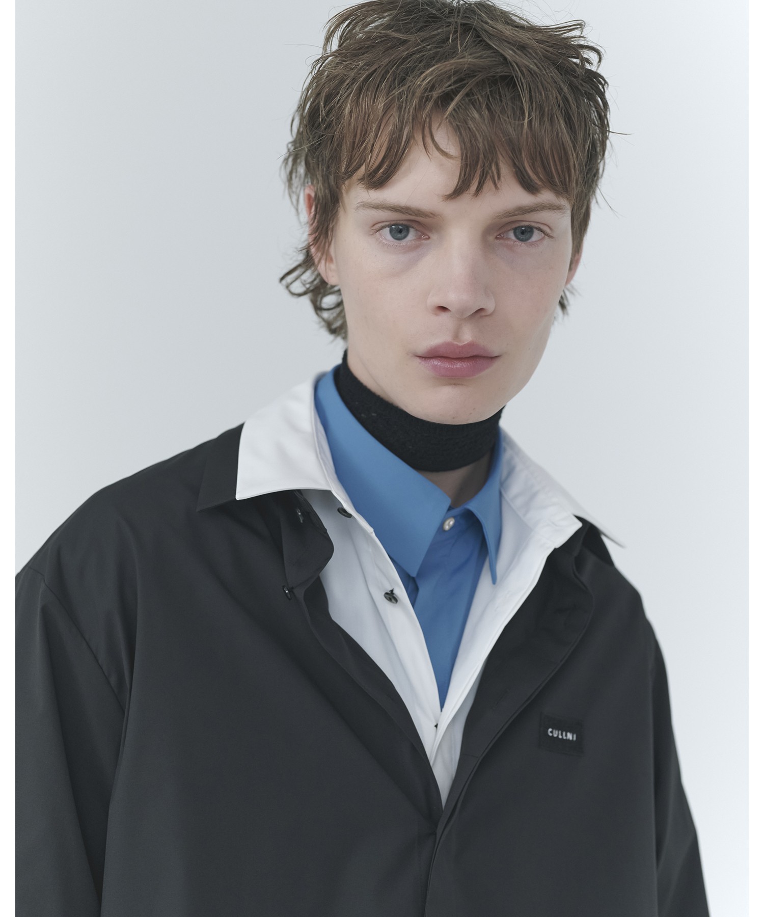 High Count Broadcloth Embroidery Patch Shirt