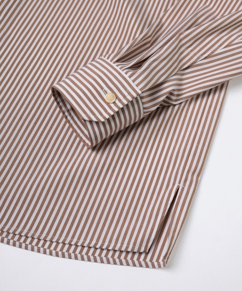 High Count Broad Embroidery Patch Stripe Shirt