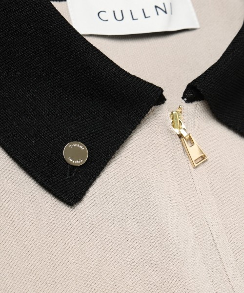 Big Pocket Zip Up Knit Jacket