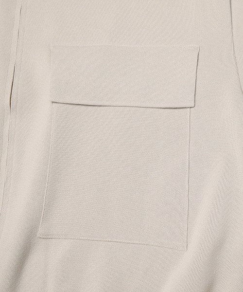 Big Pocket Zip Up Knit Jacket