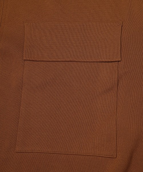 Big Pocket Zip Up Knit Jacket