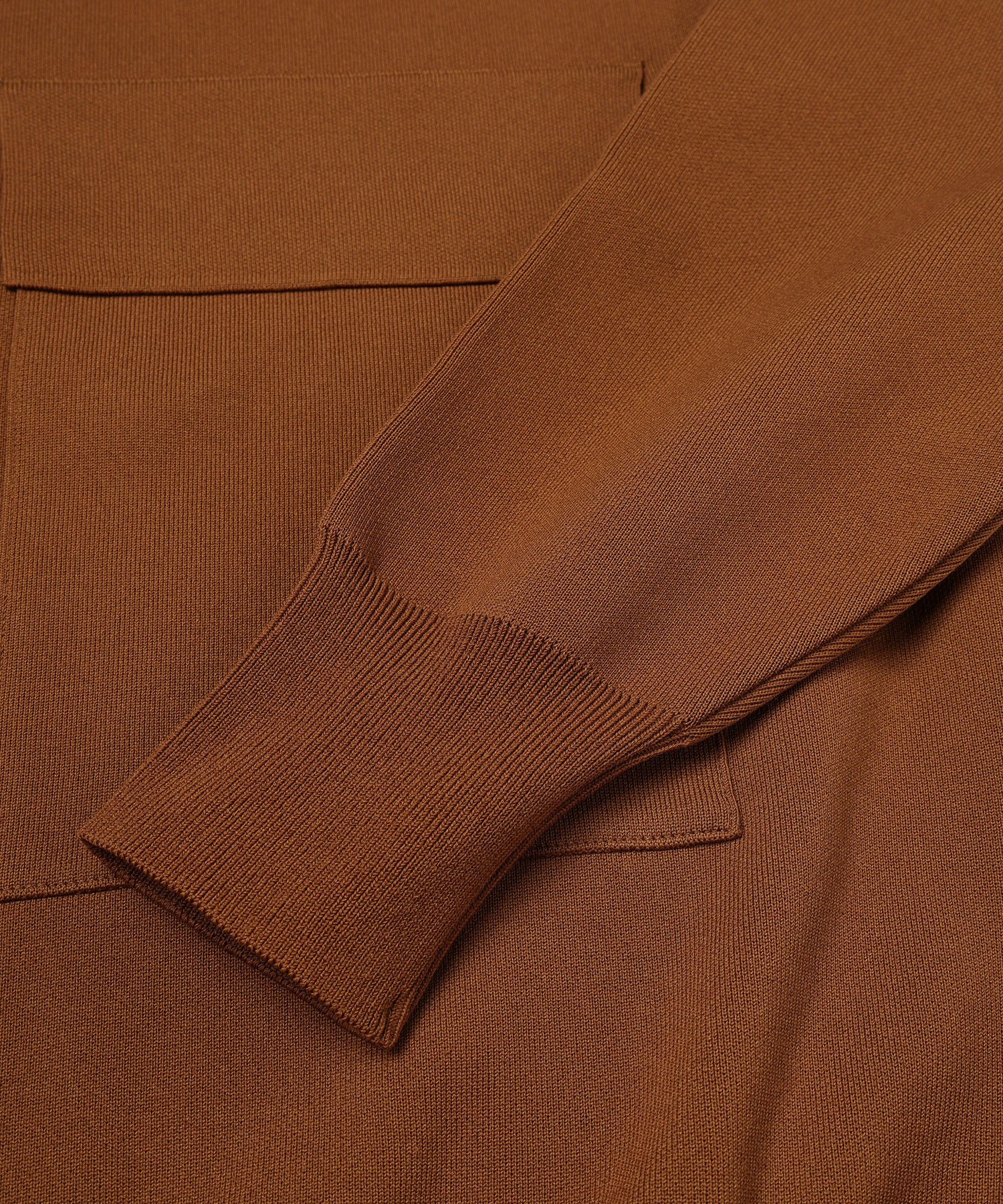 Big Pocket Zip Up Knit Jacket