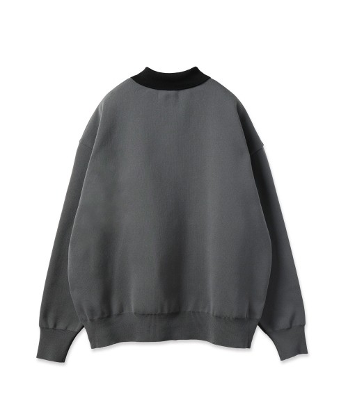 Big Pocket Zip Up Knit Jacket