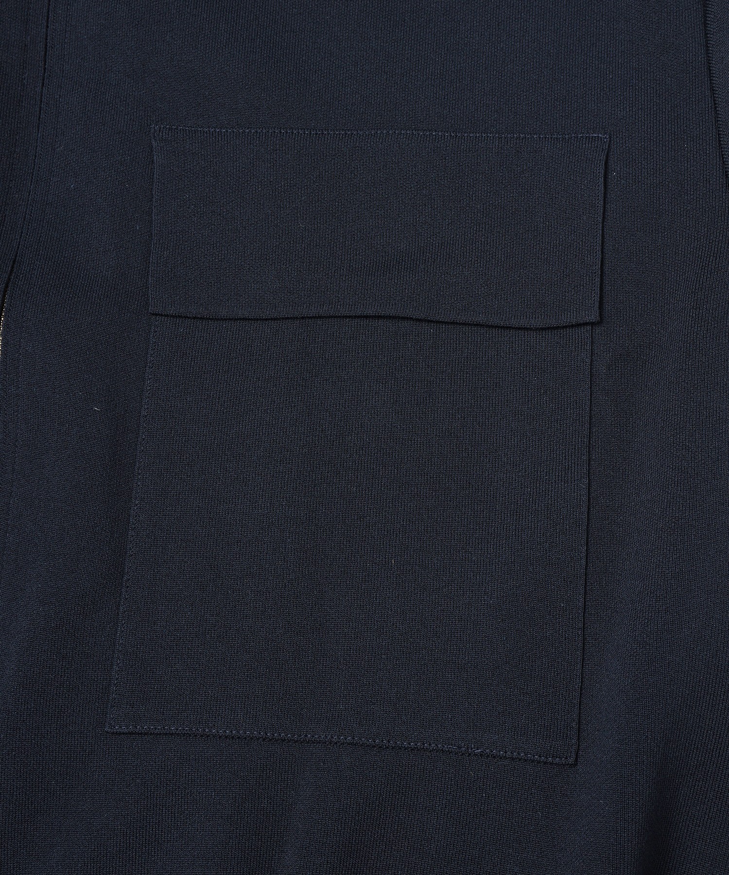 Big Pocket Zip Up Knit Jacket