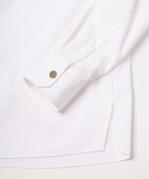 High Count Broadcloth Embroidery Patch Long Sleeve Shirt