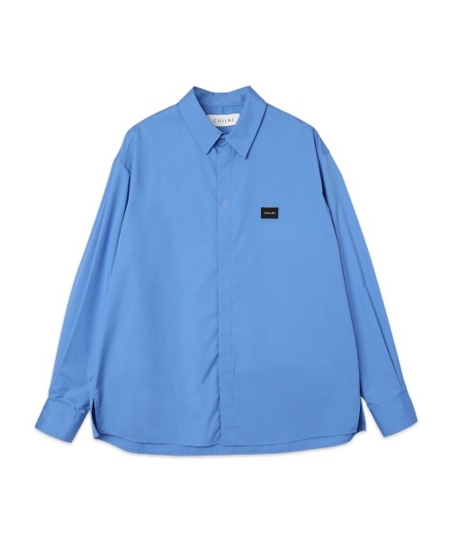 High Count Broadcloth Embroidery Patch Long Sleeve Shirt