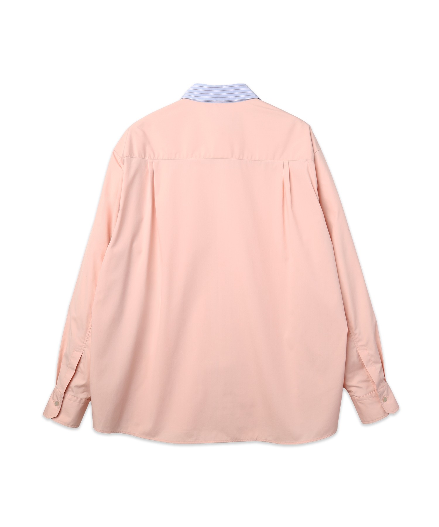 High Count Broadcloth Embroidery Patch Long Sleeve Cleric Shirt