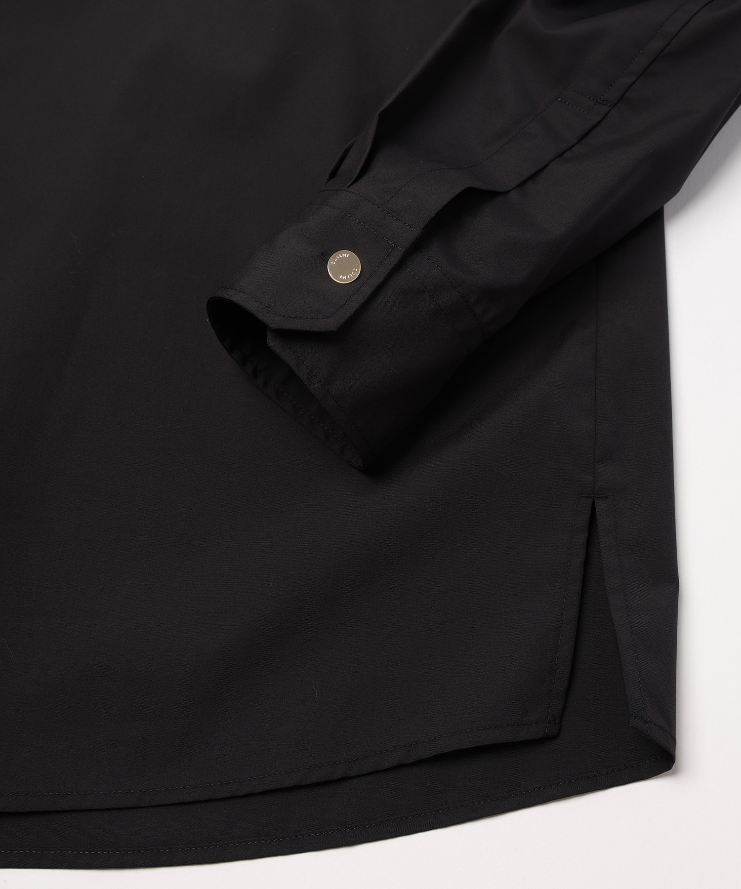 High Count Broadcloth Embroidery Patch Long Sleeve Cleric Shirt