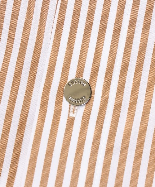 High Count Broadcloth Embroidery Patch Long Sleeve Shirt Stripe Combination