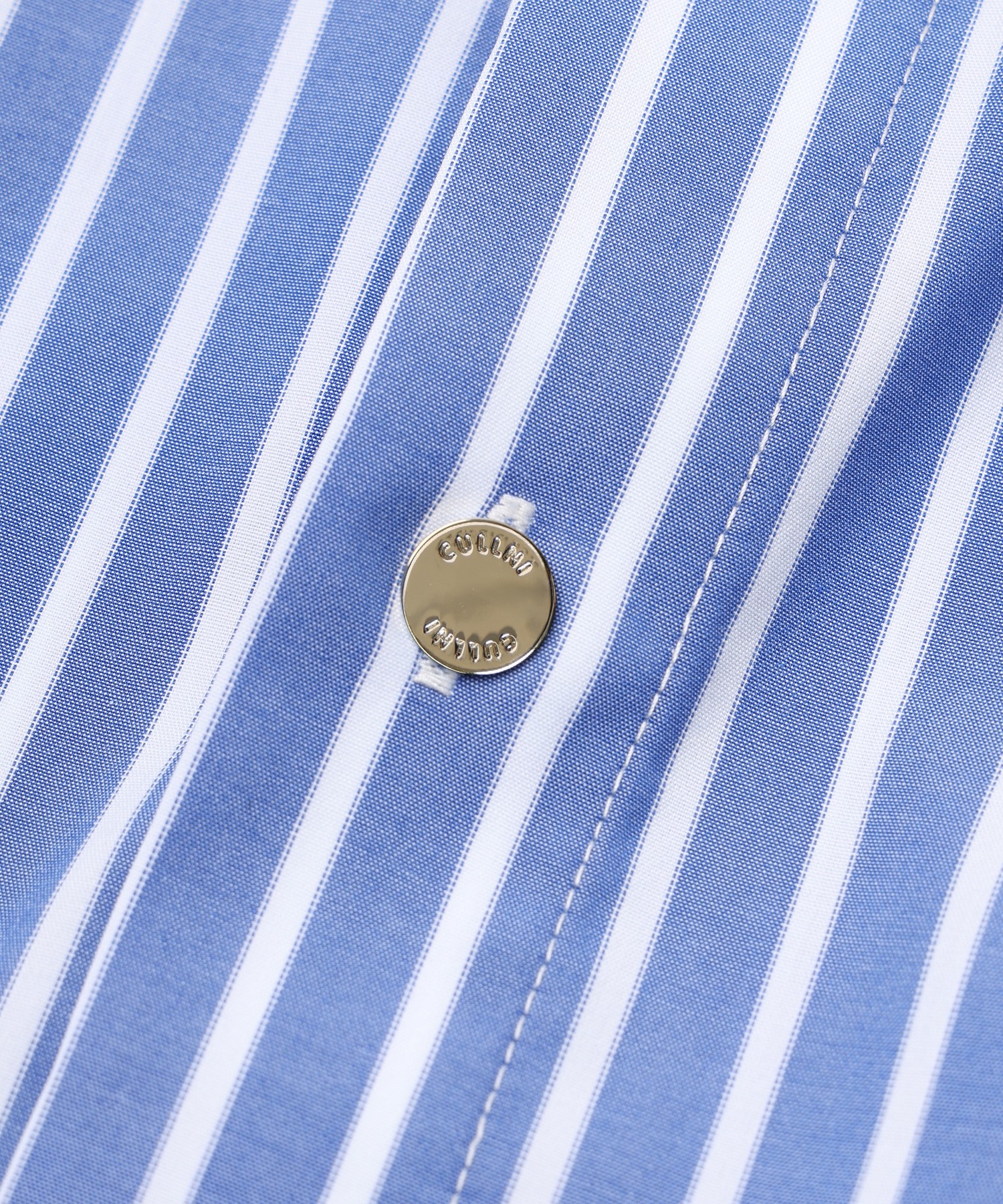 High Count Broadcloth Embroidery Patch Long Sleeve Shirt Stripe Combination