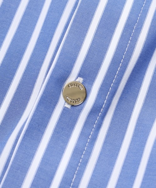 High Count Broadcloth Embroidery Patch Long Sleeve Shirt Stripe Combination