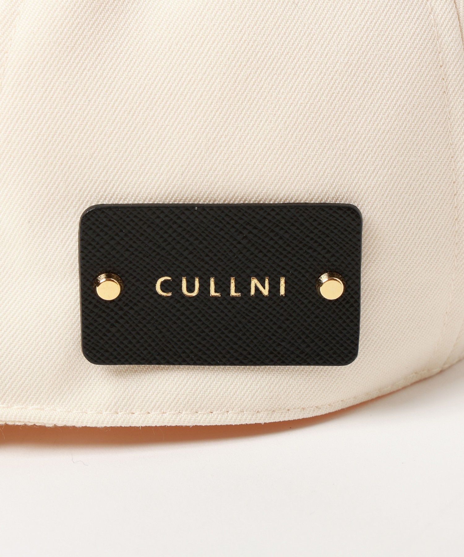Chino Leather Emblem Cap