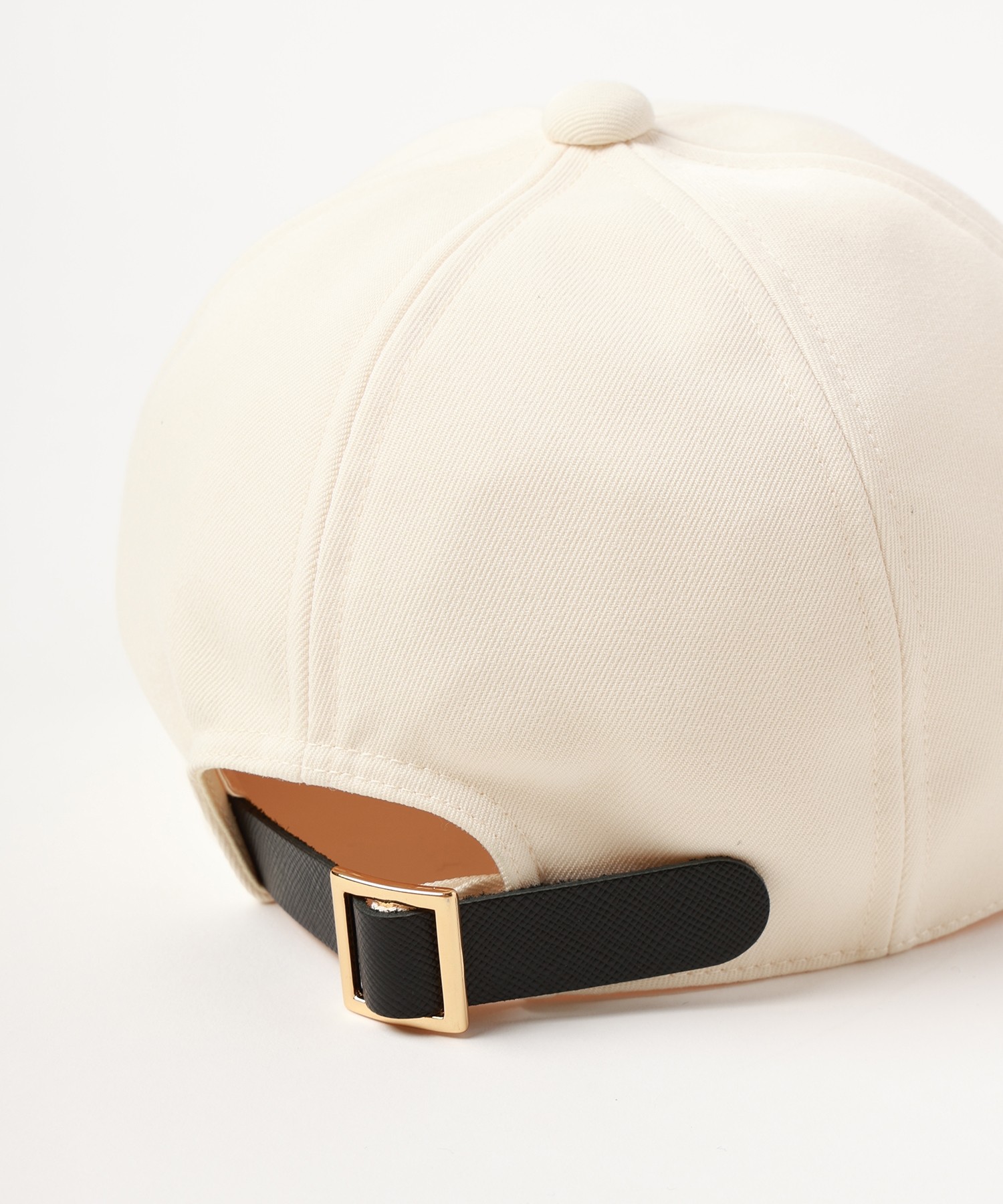 Chino Leather Emblem Cap
