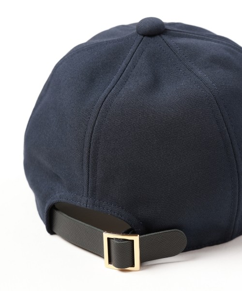 Chino Leather Emblem Cap