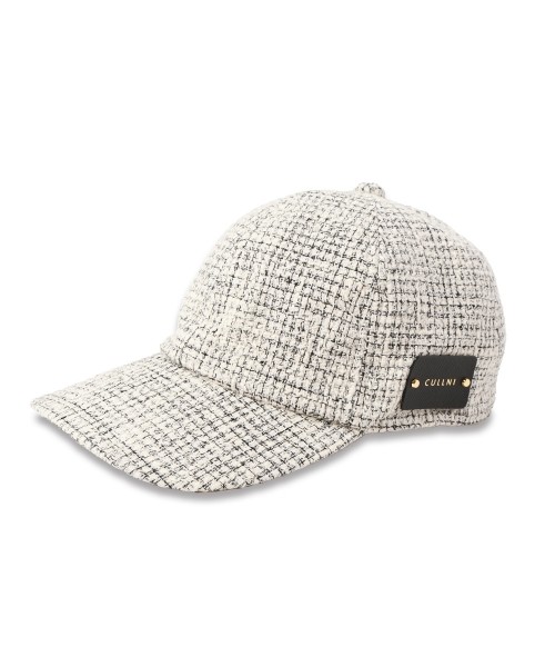 Butcher Tweed Leather Emblem Cap