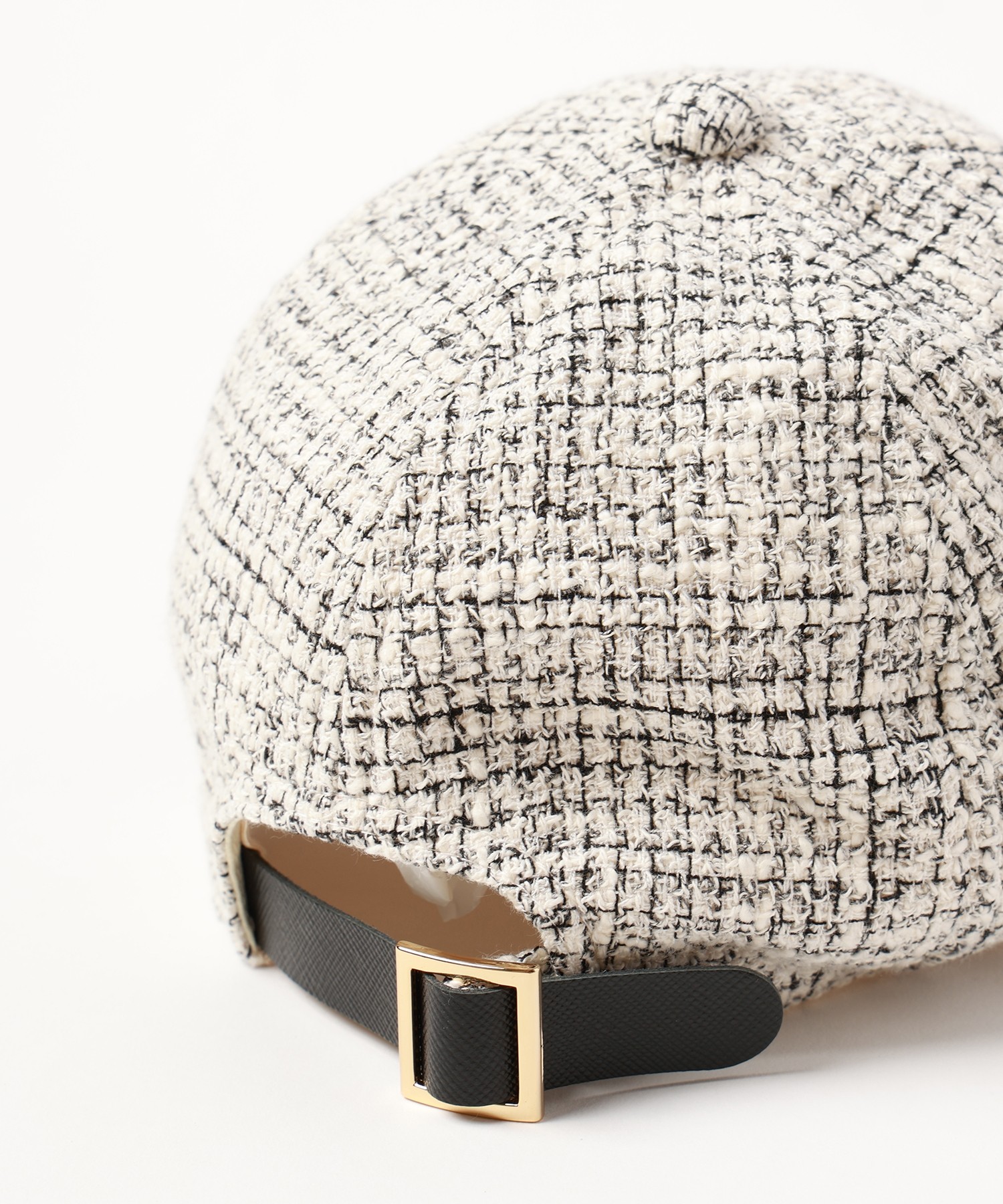 Butcher Tweed Leather Emblem Cap