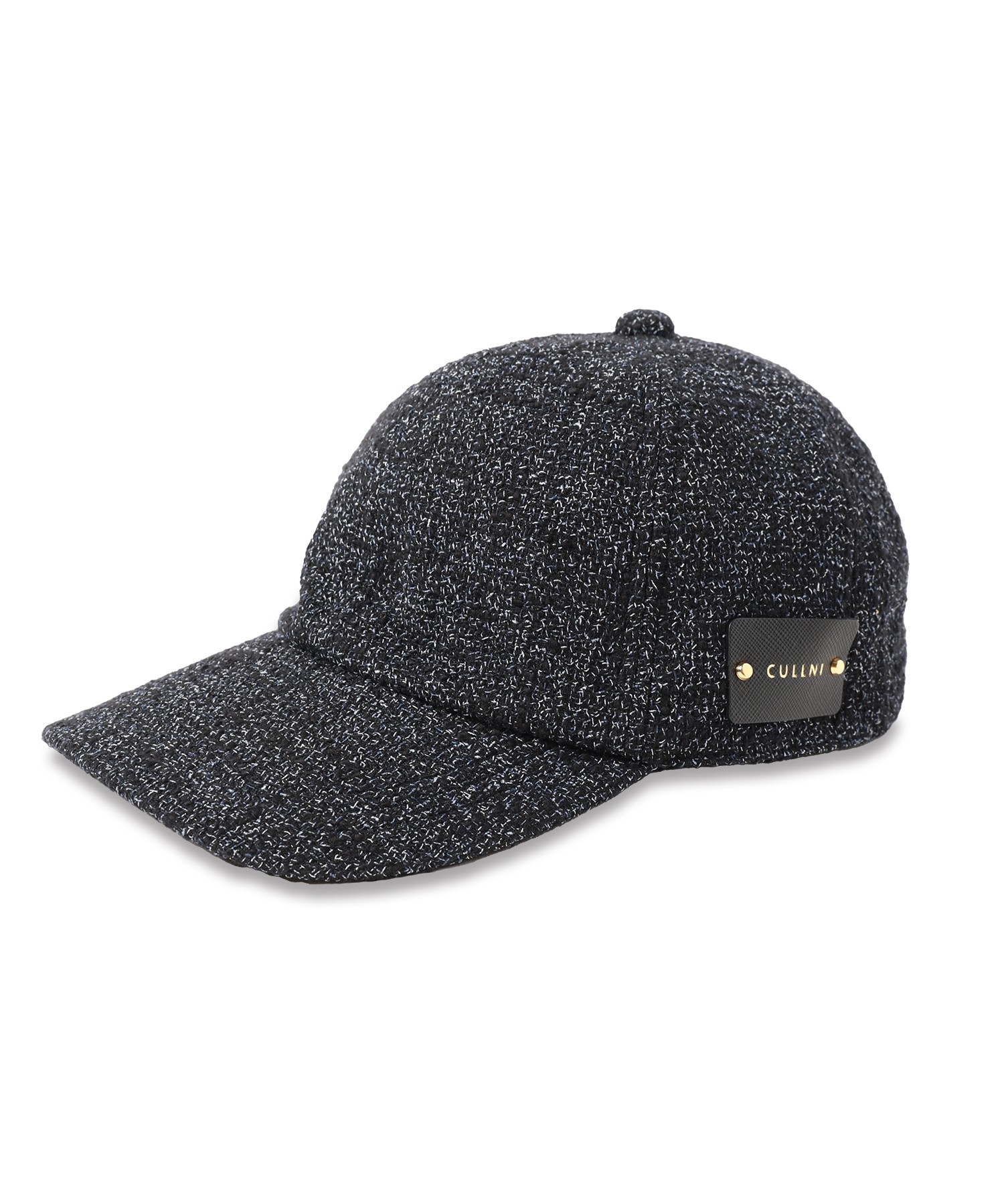 Butcher Tweed Leather Emblem Cap
